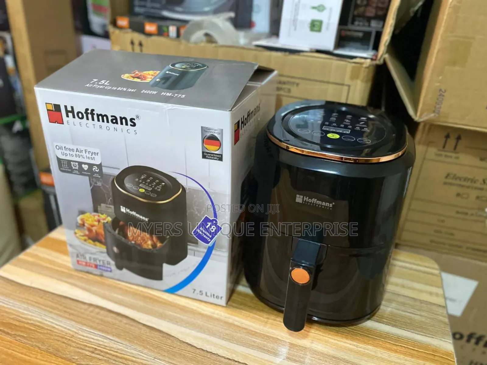 Electric Hoffmans 7.5l Airfryer 2400w.