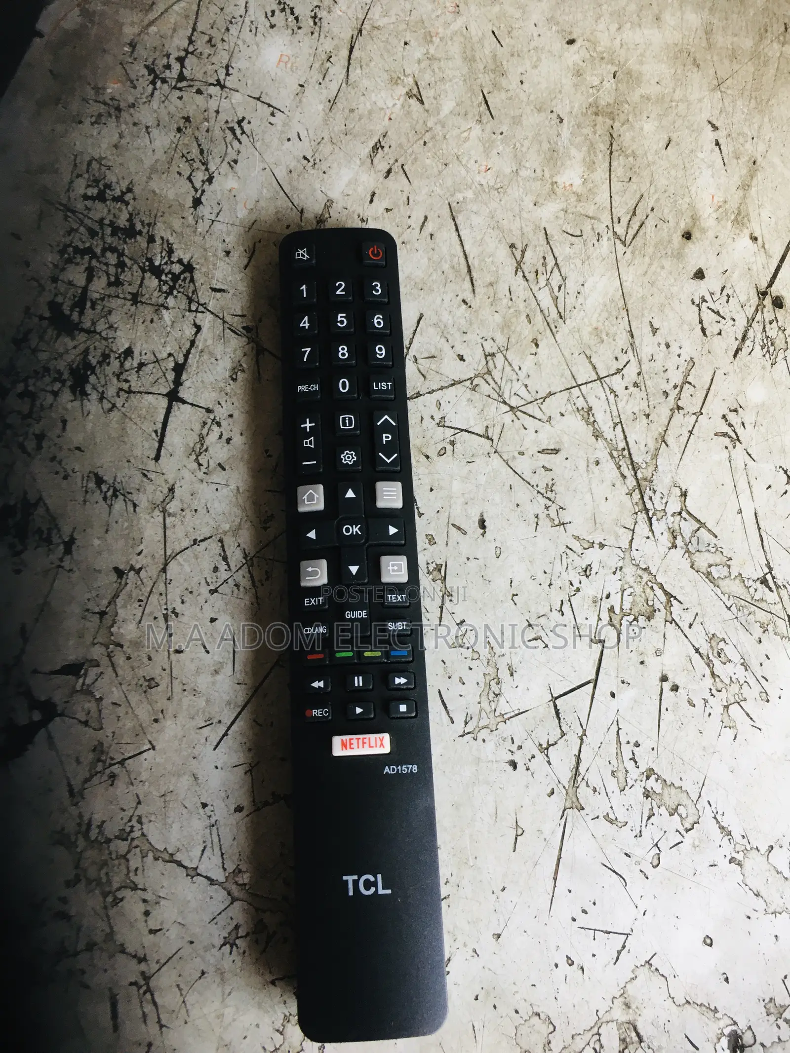 TCL Television Remote