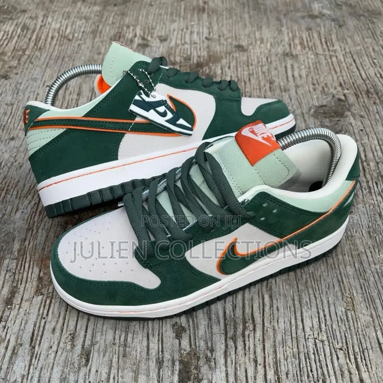 Nike Sb Dunk Low Green and Cream