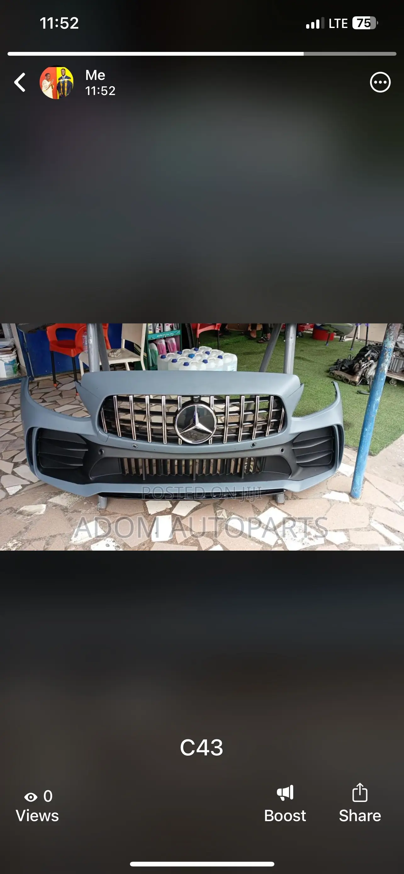 Mercedes Benz C300 C43 Front Bumper Complete