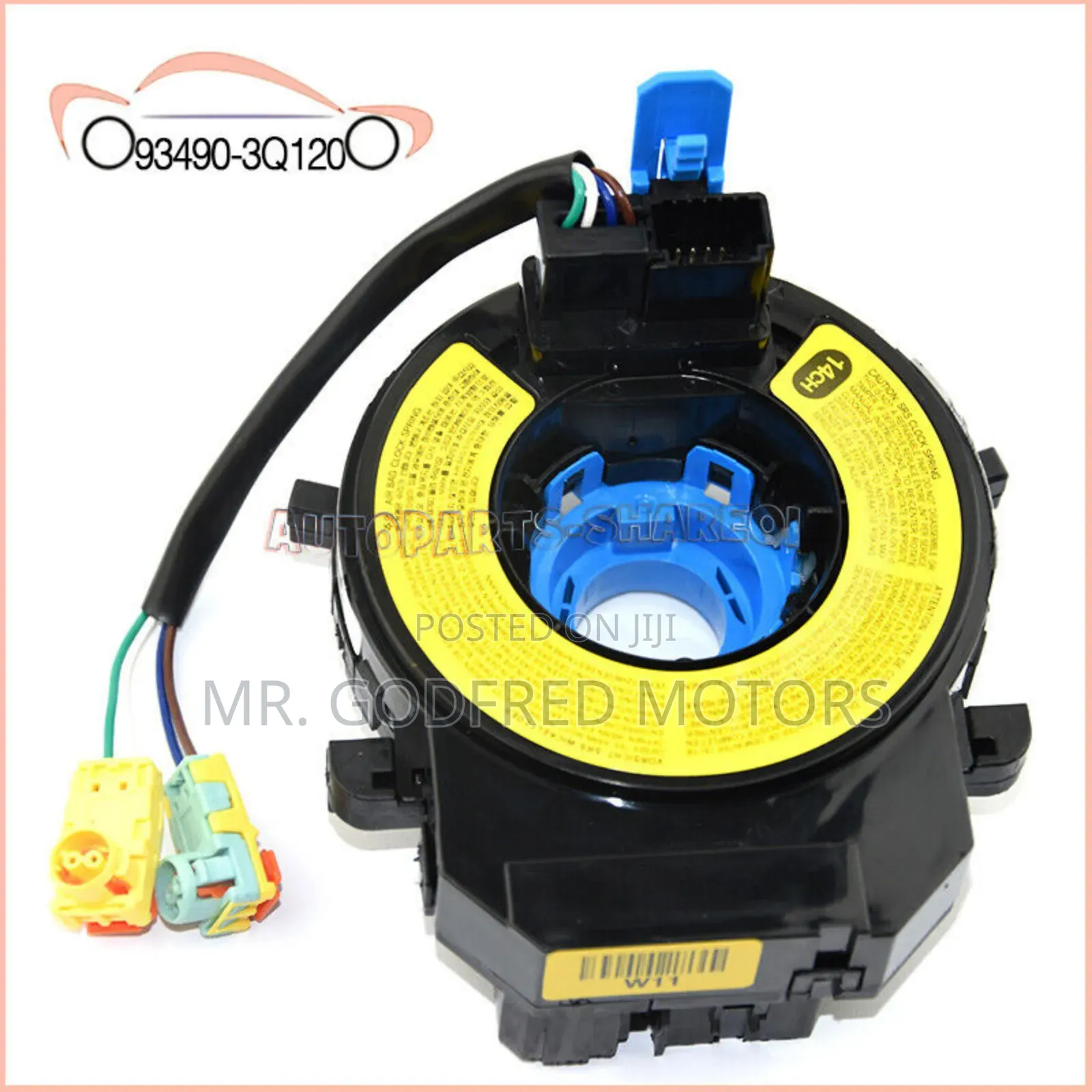 Hyundai Accent 2013 Clock Spiral Cable. (Horn Plate).