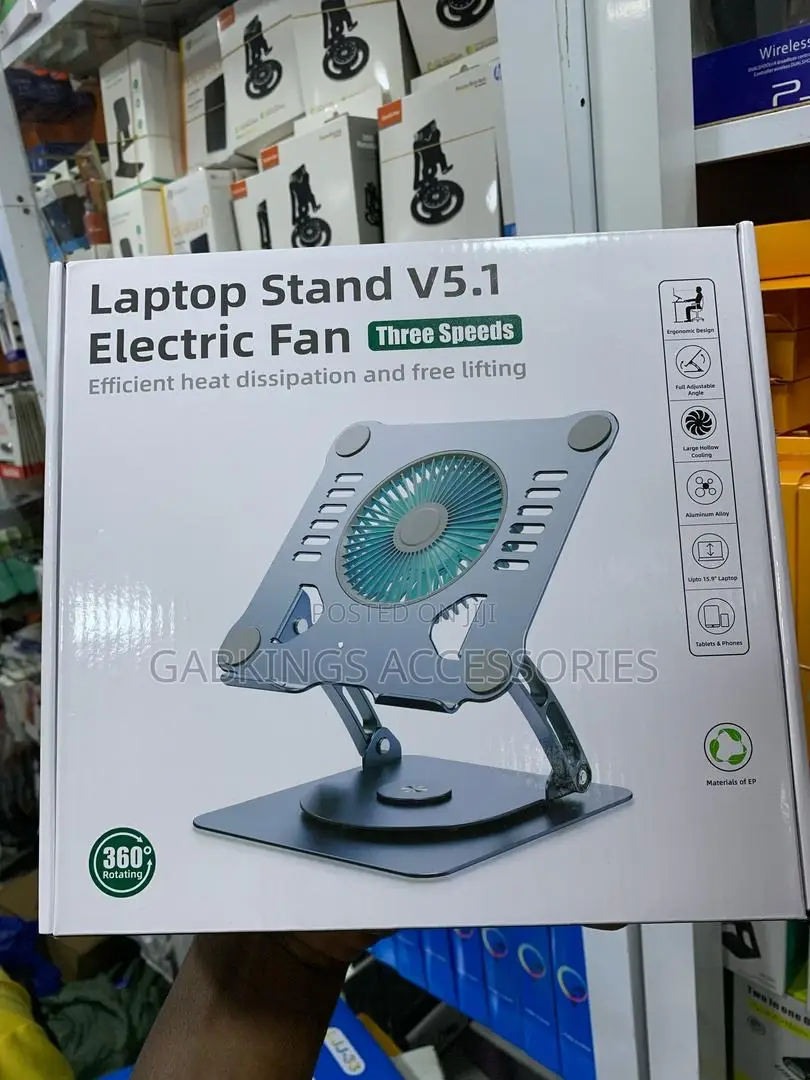 Laptop Stand V5.1 With Electric Fan