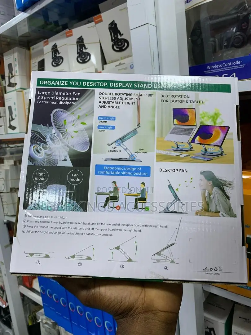 Laptop Stand V5.1 With Electric Fan