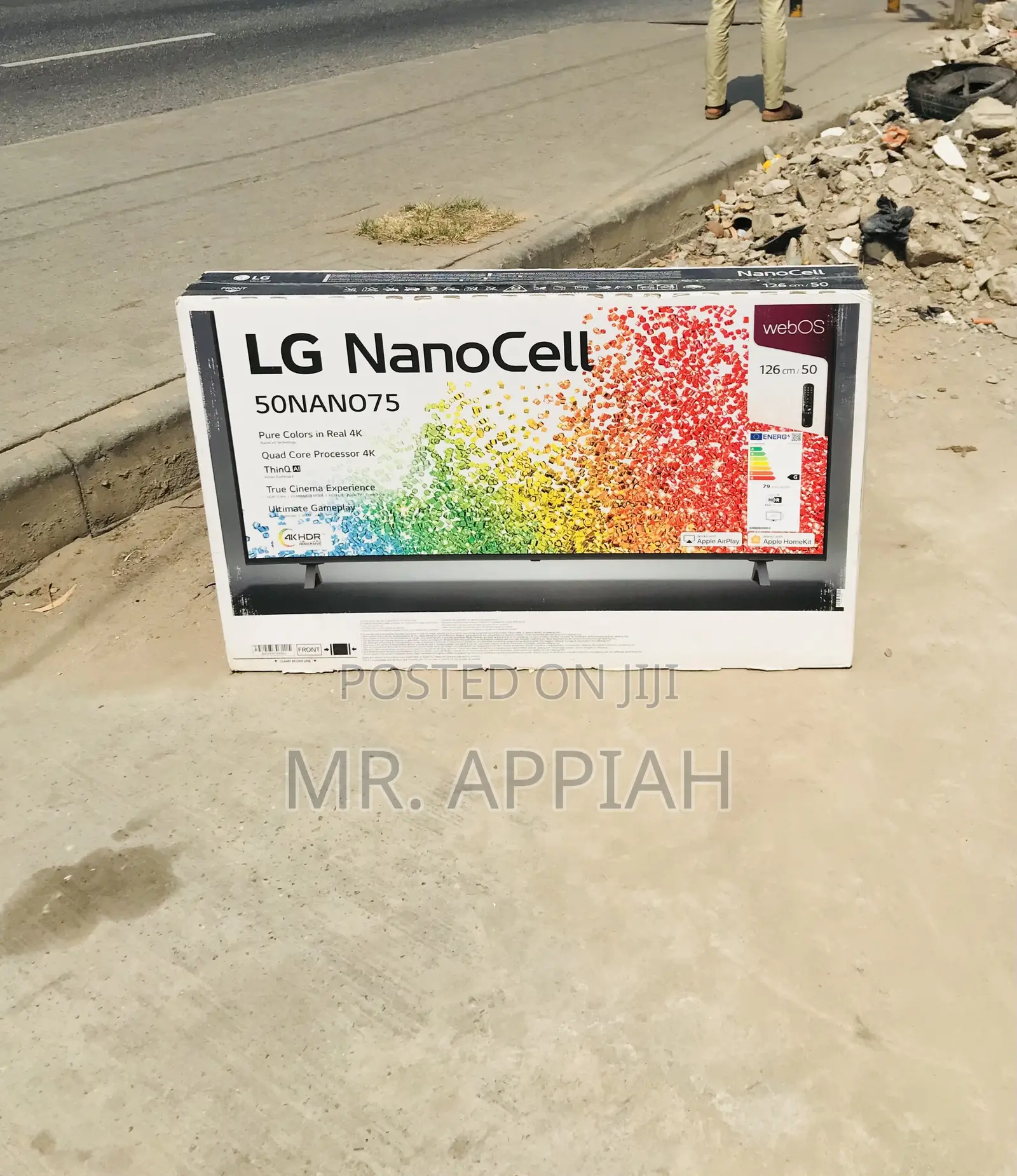 Premium Quality Lg 55nano75 55” Nanocell Smart Tv(Black)