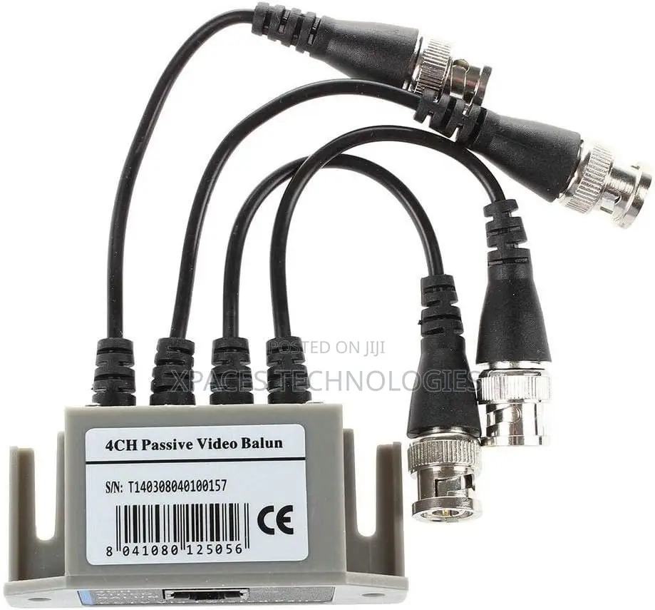 4channel Passive Video (Bnc) to Utp (Rj45) Video Balun