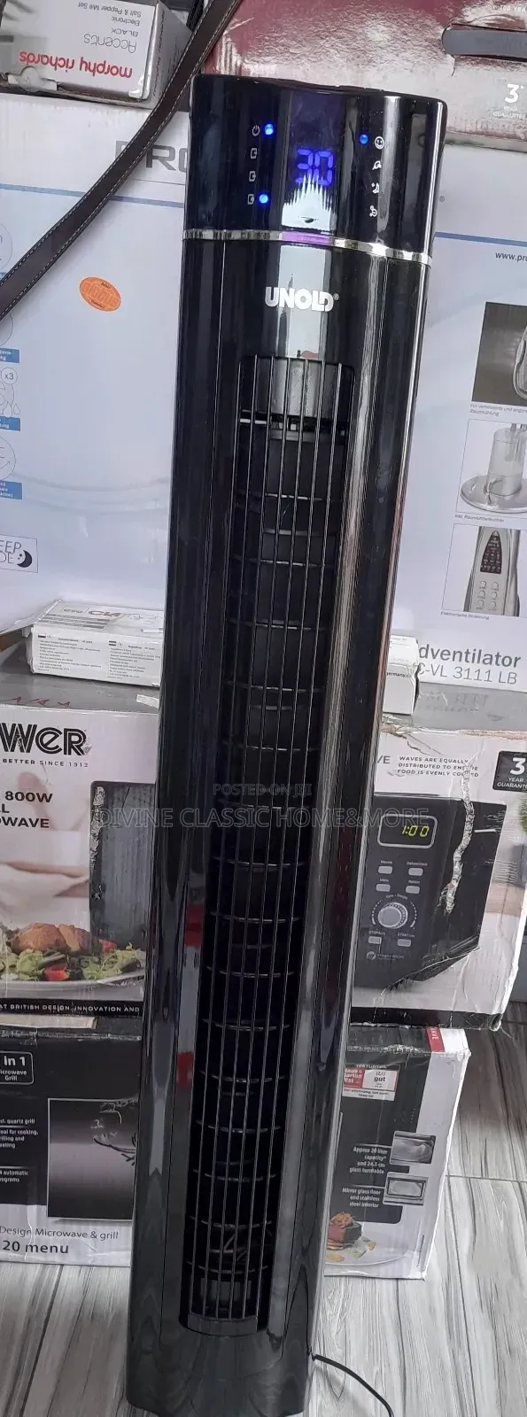 Unold Skyline Black Tower Fan