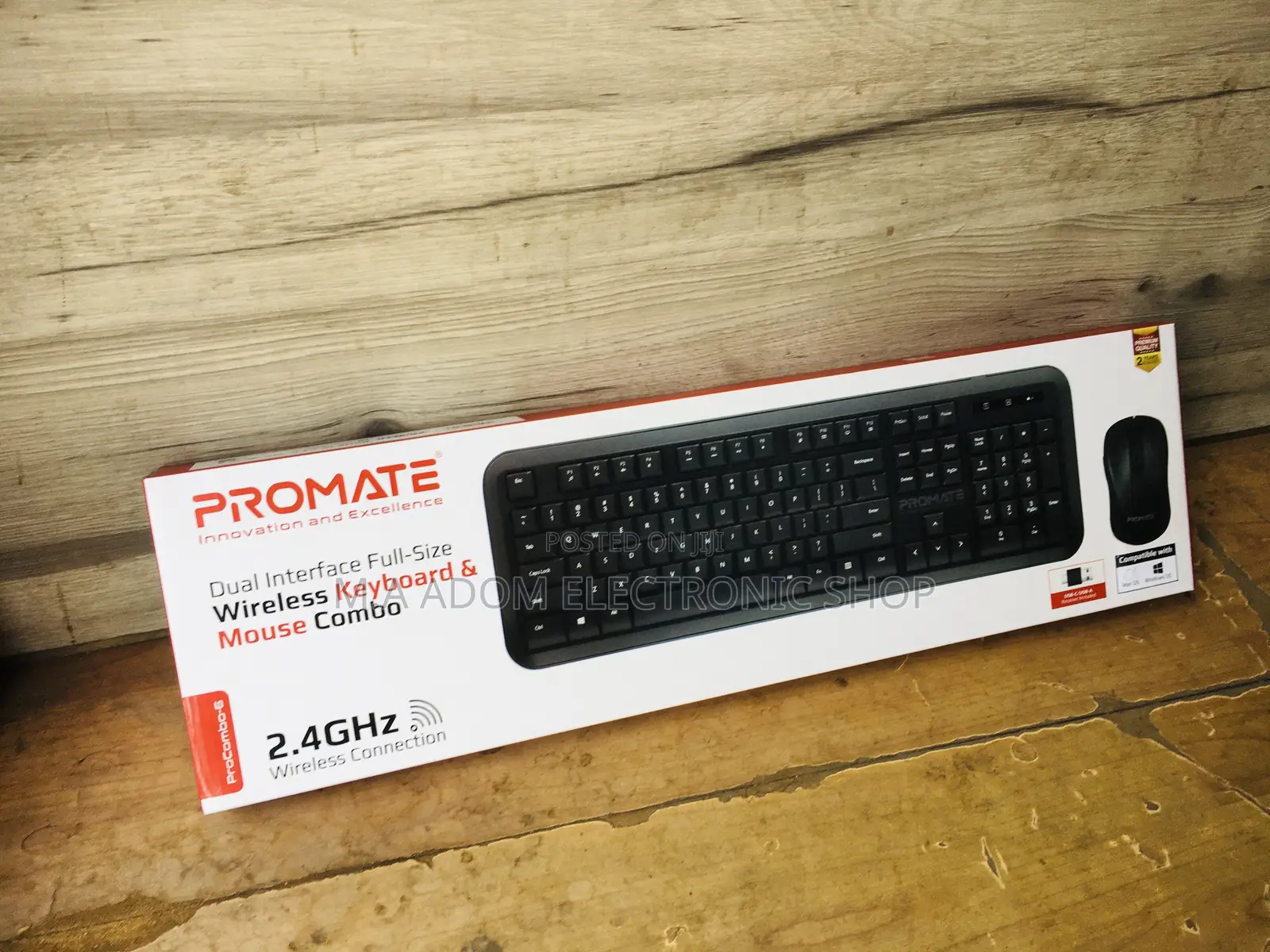 Promate 2.4hz Wireless Keyboard Mouse