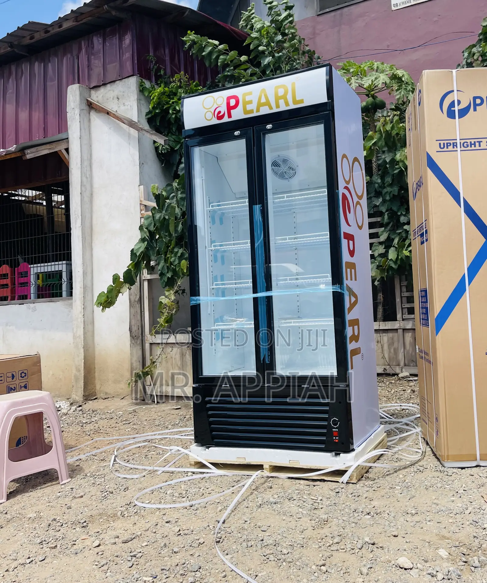 Silent Chilling Pearl PVC 622 2 Door Beverage Cooler 