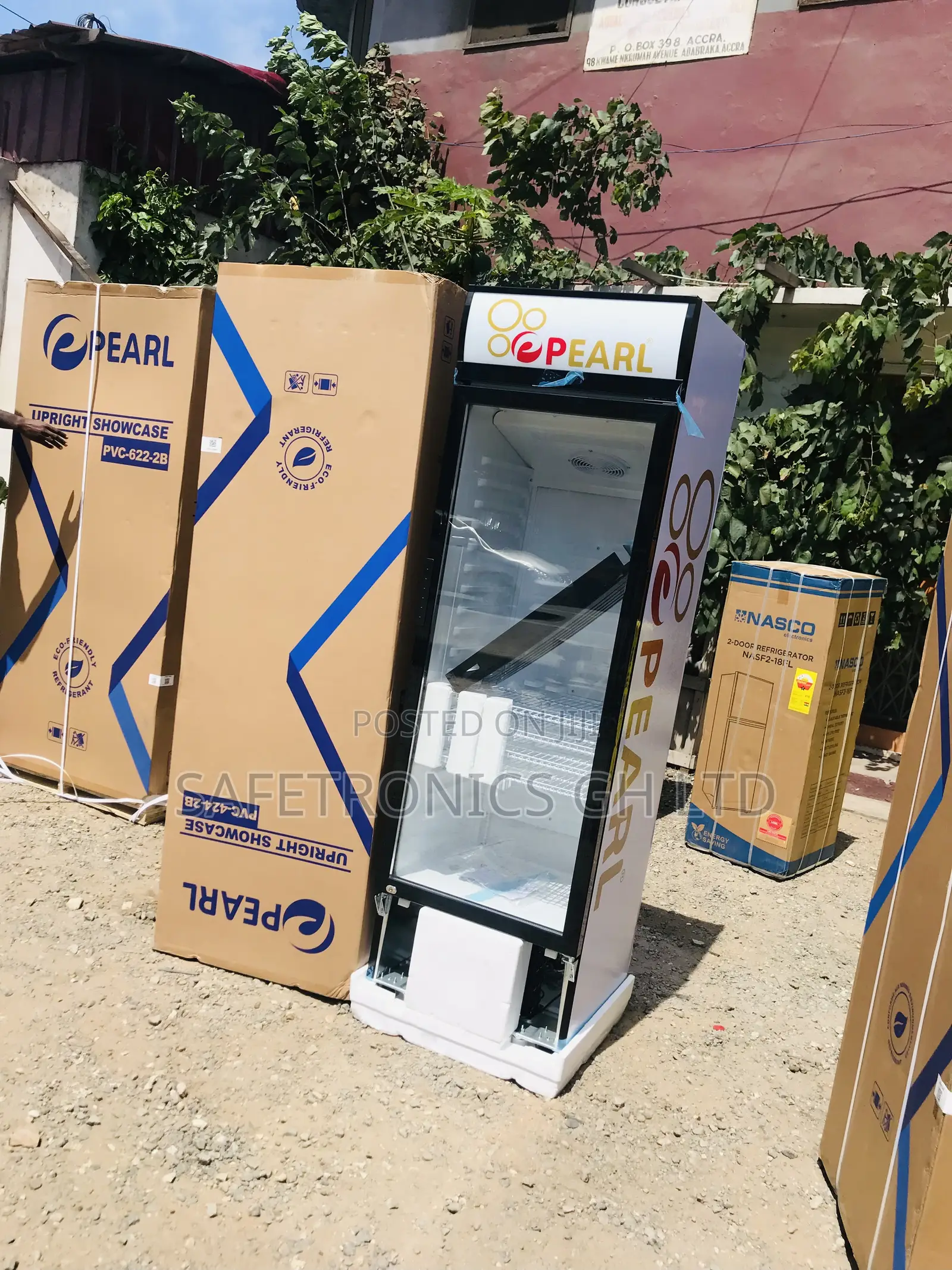 Lockable Pearl Singledoor Glass 300l PVC-316 Display