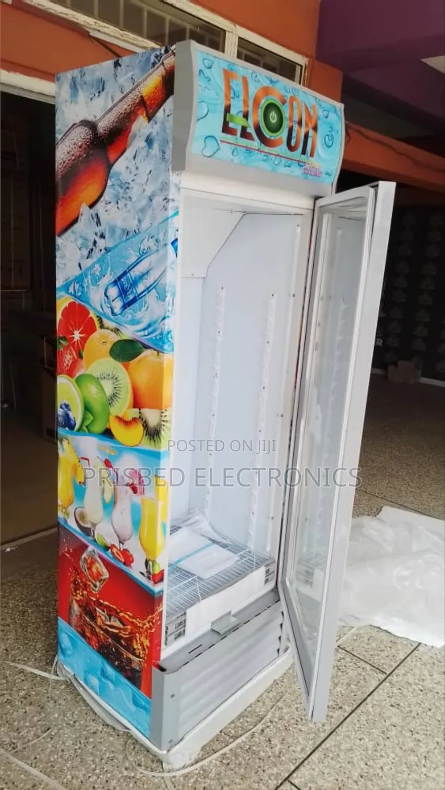 Elcon Durable Showcase/Display Fridge 363 Litres
