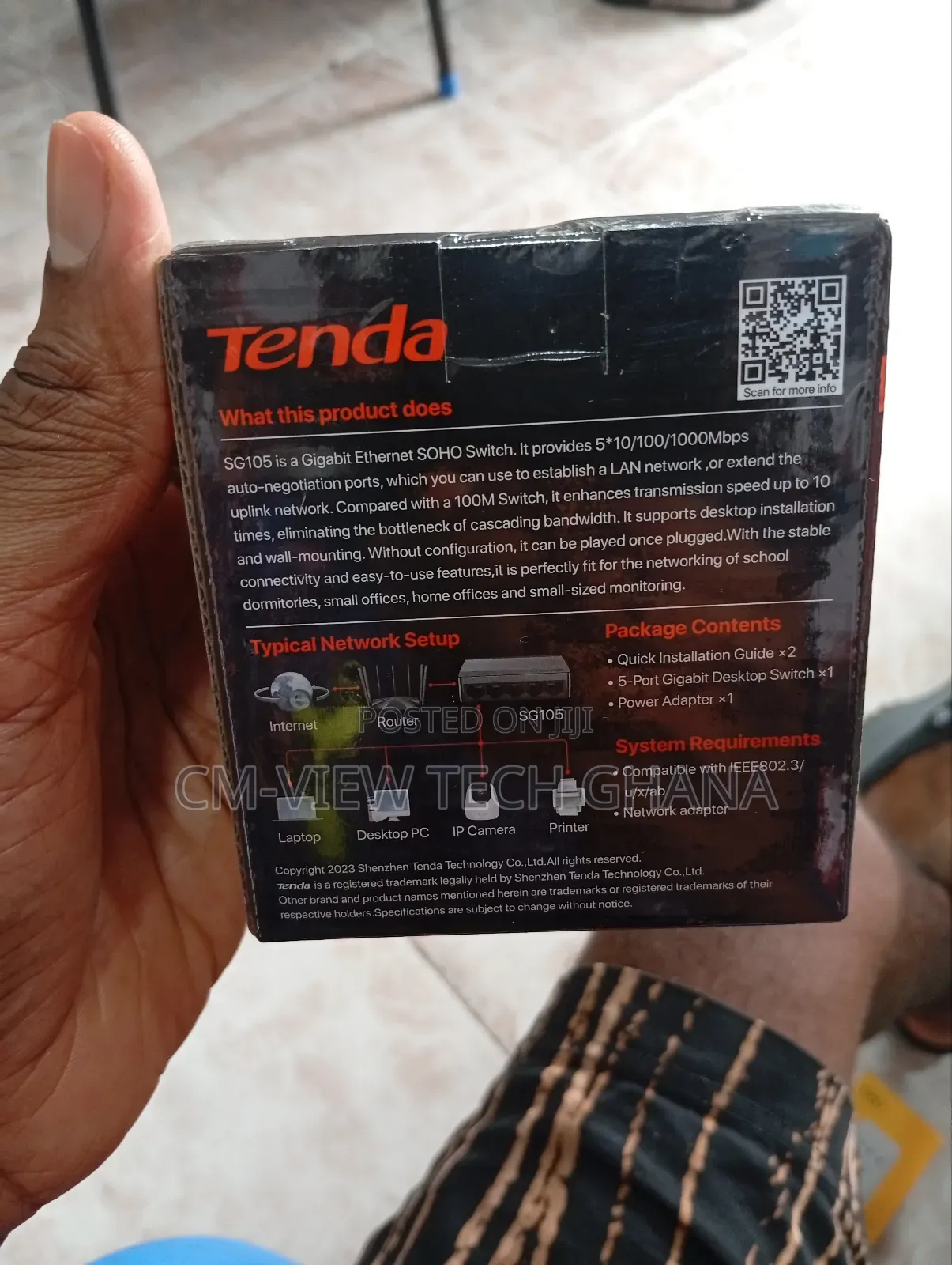 Tenda 5 Port Gigabit Ethernet Switch