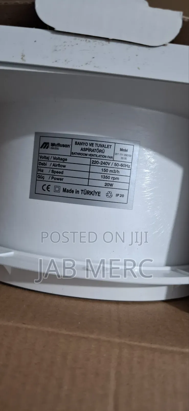 6 Inches Bathroom, Toilet, Kitchen Ventilation Fan Aspirator