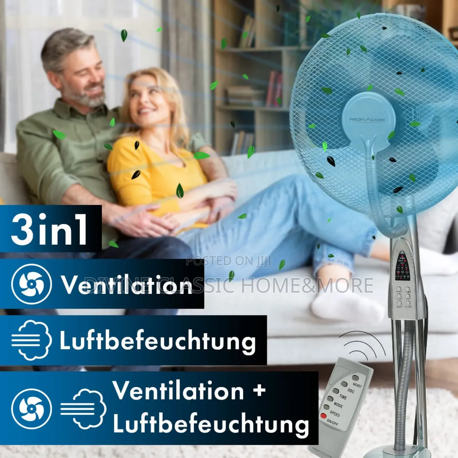 Proficare 2in1 Mist Fan and Humidifier