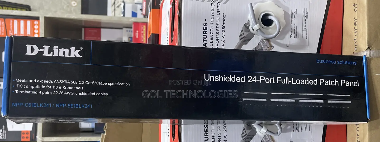 24port Dlink Patch Panel Unshielded Full Loaded Patch Panel