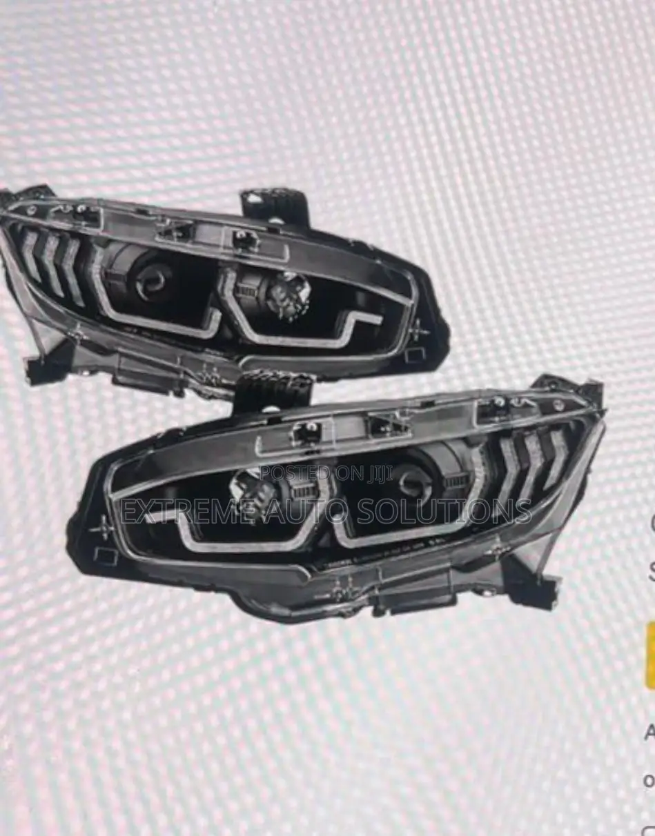 Honda Civic 4dr W/Led Seq Turn Sig Lights Proj Headlight