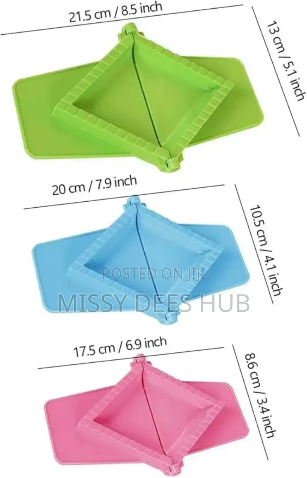 3pcs Samosa / Pie Cutter Set