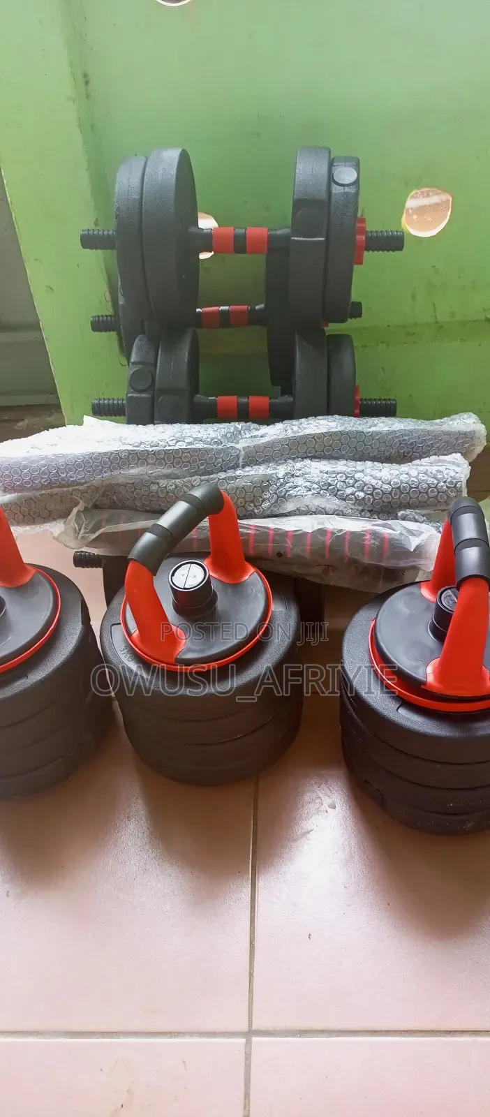 30kg Adjustable Barbel Kettlebell Dumbbell Set (Christmas Promo)