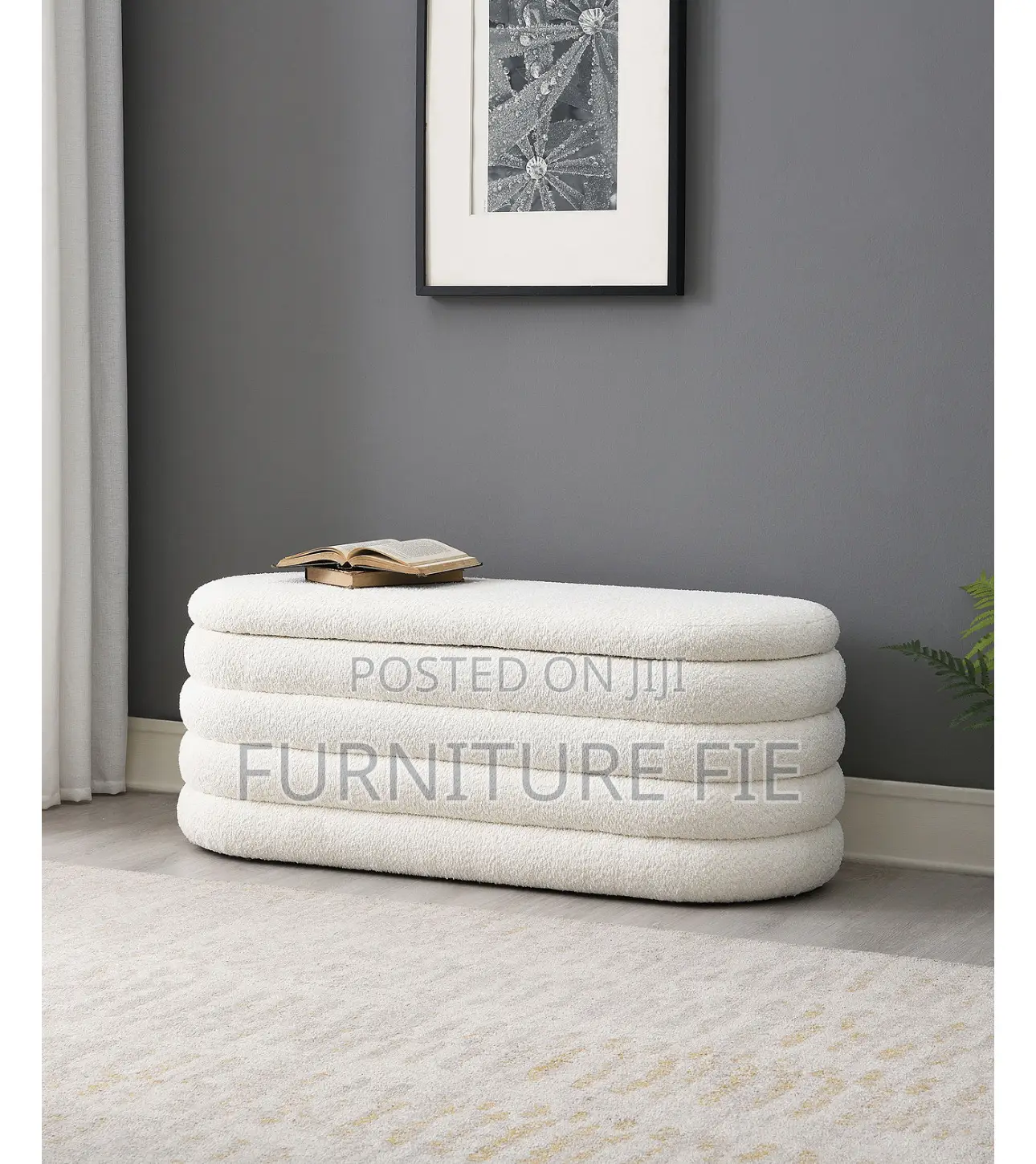 19" Wood Cleo Storage Bench Ottoman From Macys Usa 