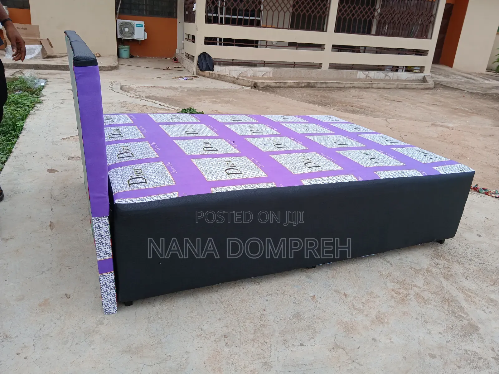 Dior on Black Inbuilt Double Bed