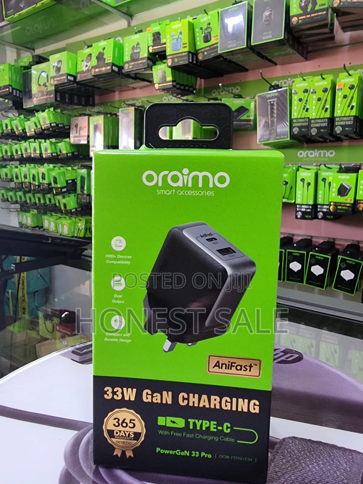 Oraimo Powergan 33w Super Fast Charger
