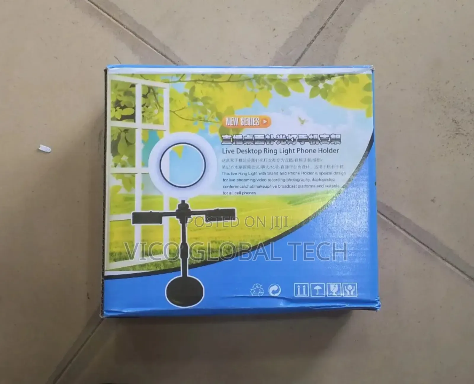 Live Desktop Ring Light Phone Holder