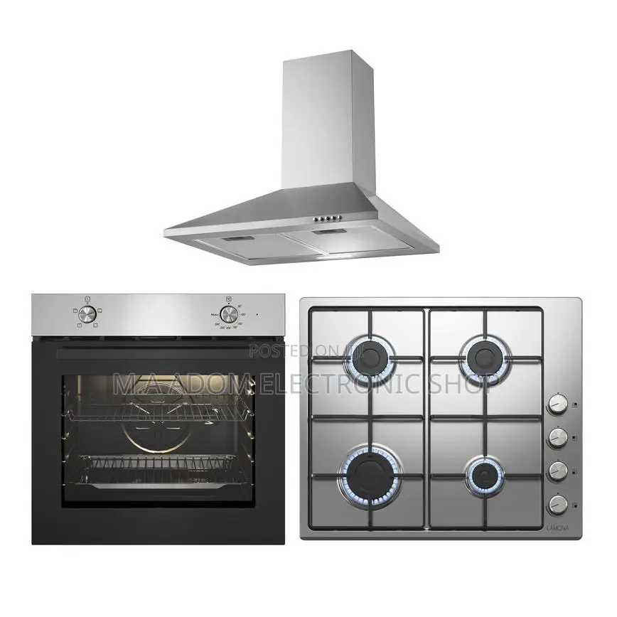 Midea Cooker Hood 60cm 4 Burner Gas Hob Electric Oven