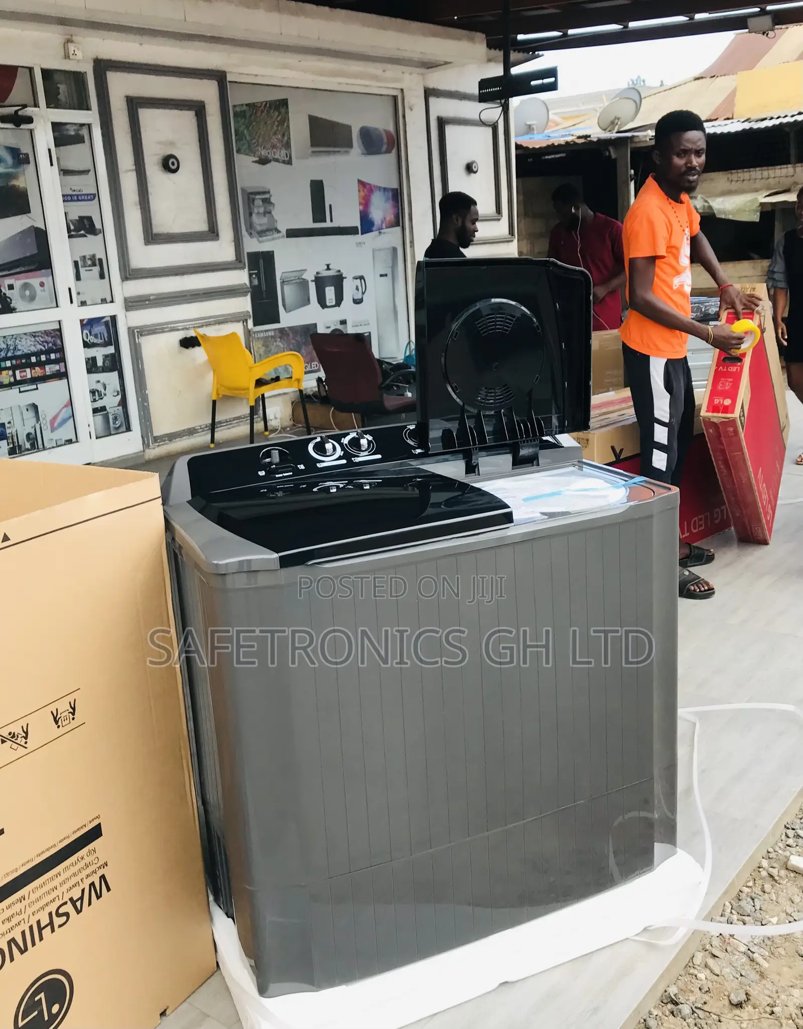 High Efficiency Lg Twintub Topload 18kg Semiauto Washer