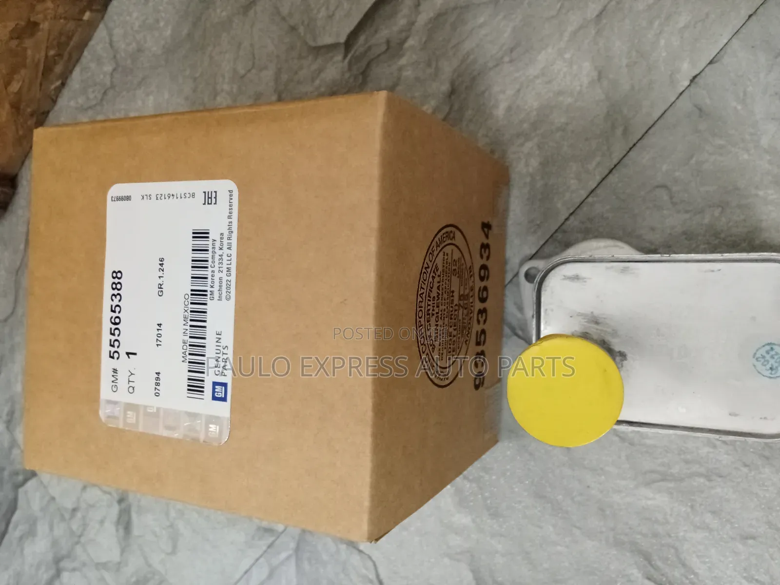 Genuine Original Gm Chevy Cruze 1.4l Engine Oil Cooler