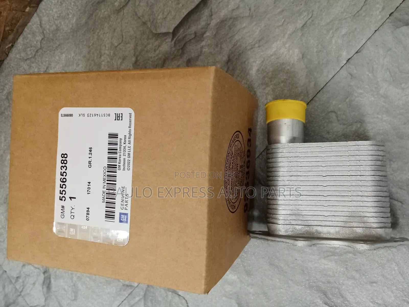 Genuine Original Gm Chevy Cruze 1.4l Engine Oil Cooler