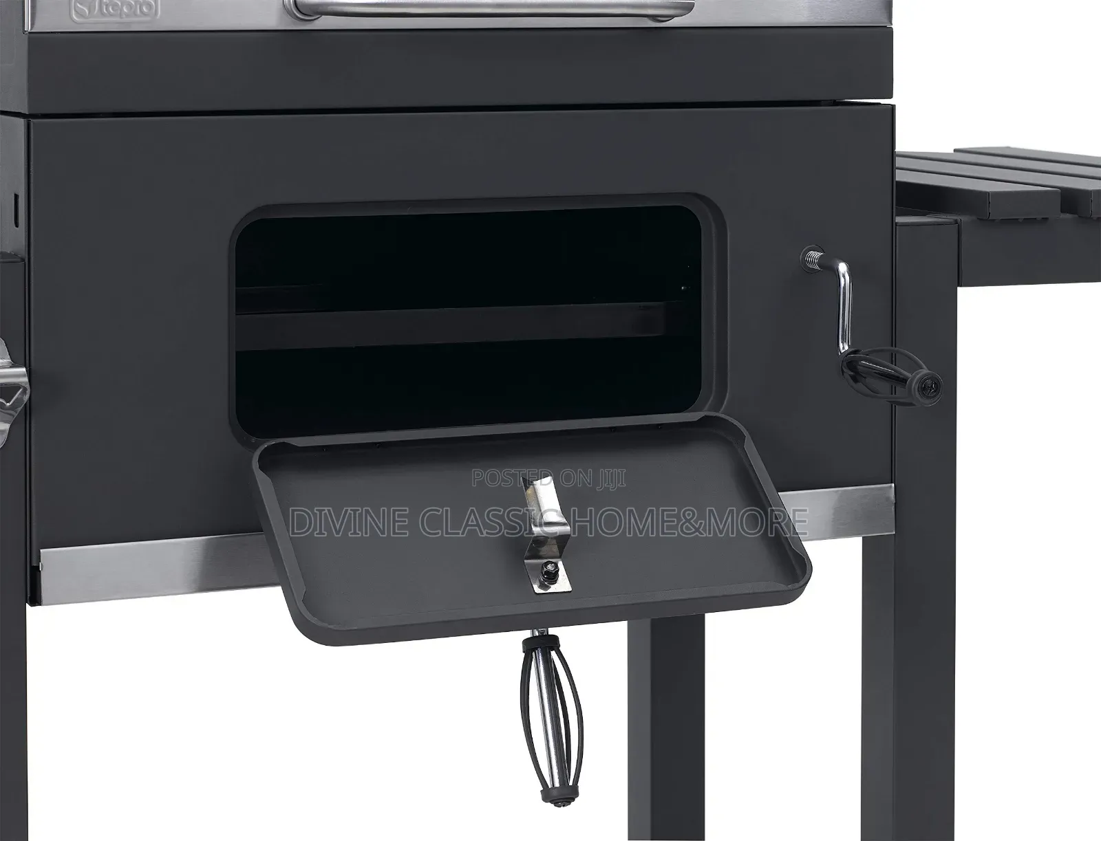 Dkiei Barbecue Grill, Portable Charcoal BBQ Grill With Wheel