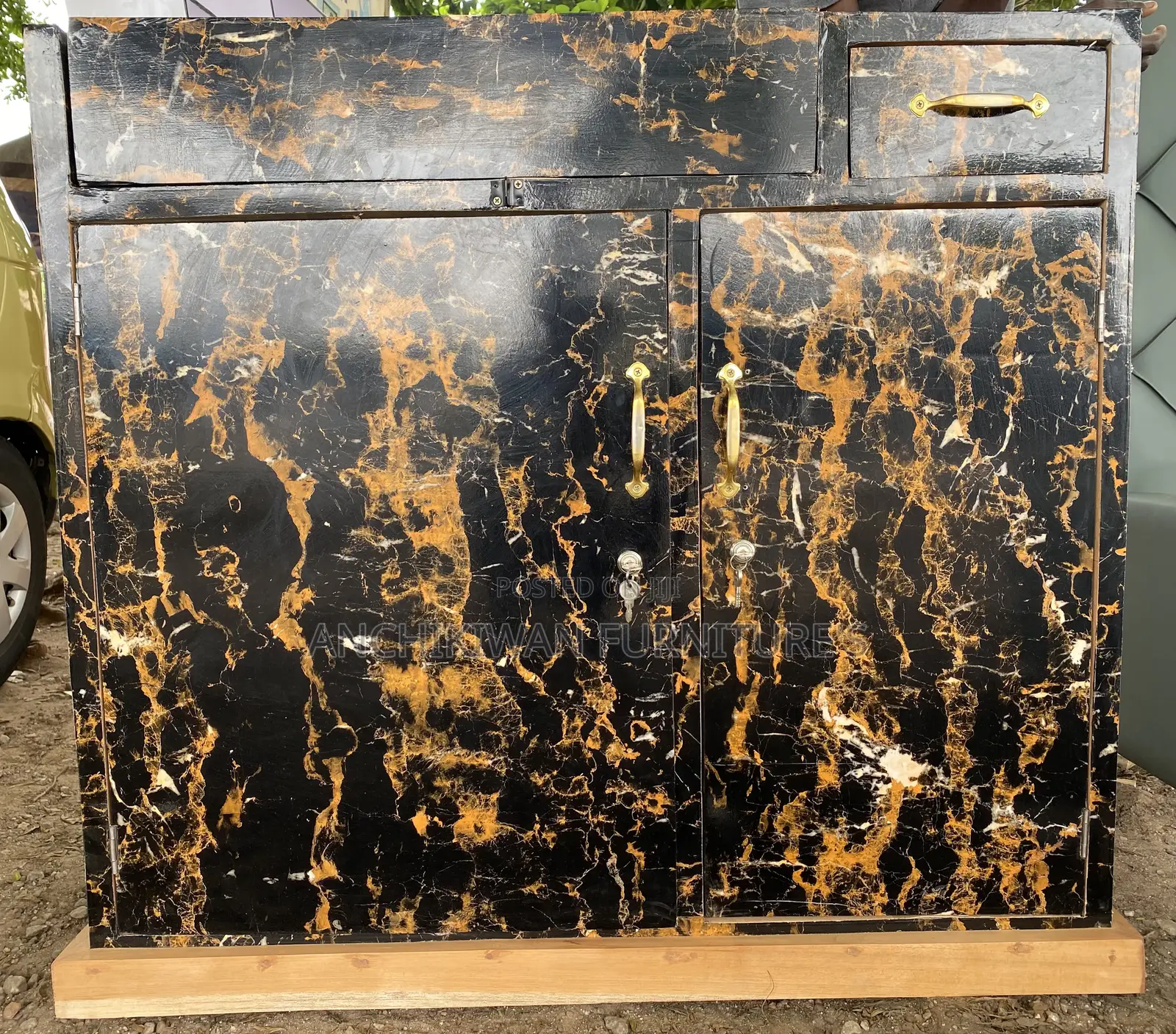 Wine Colour Kitchen Cabinet  (Payment After Delivery)