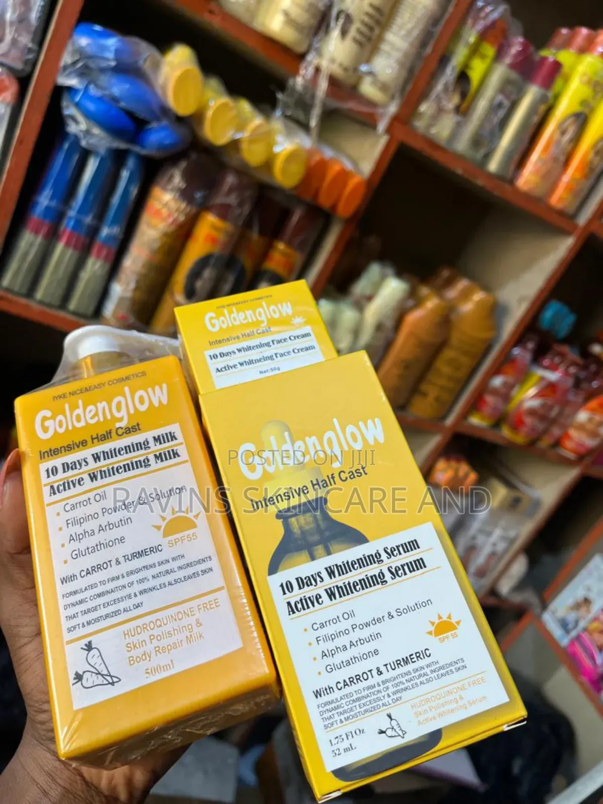 Goldenglow Whitening Cream and Serum Set
