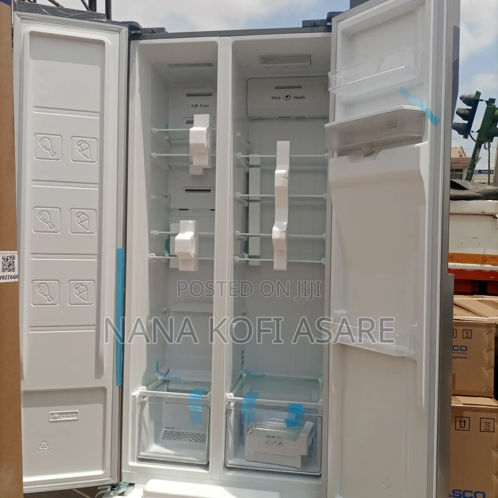 Nasco 450litres Side by Side Refrigerator