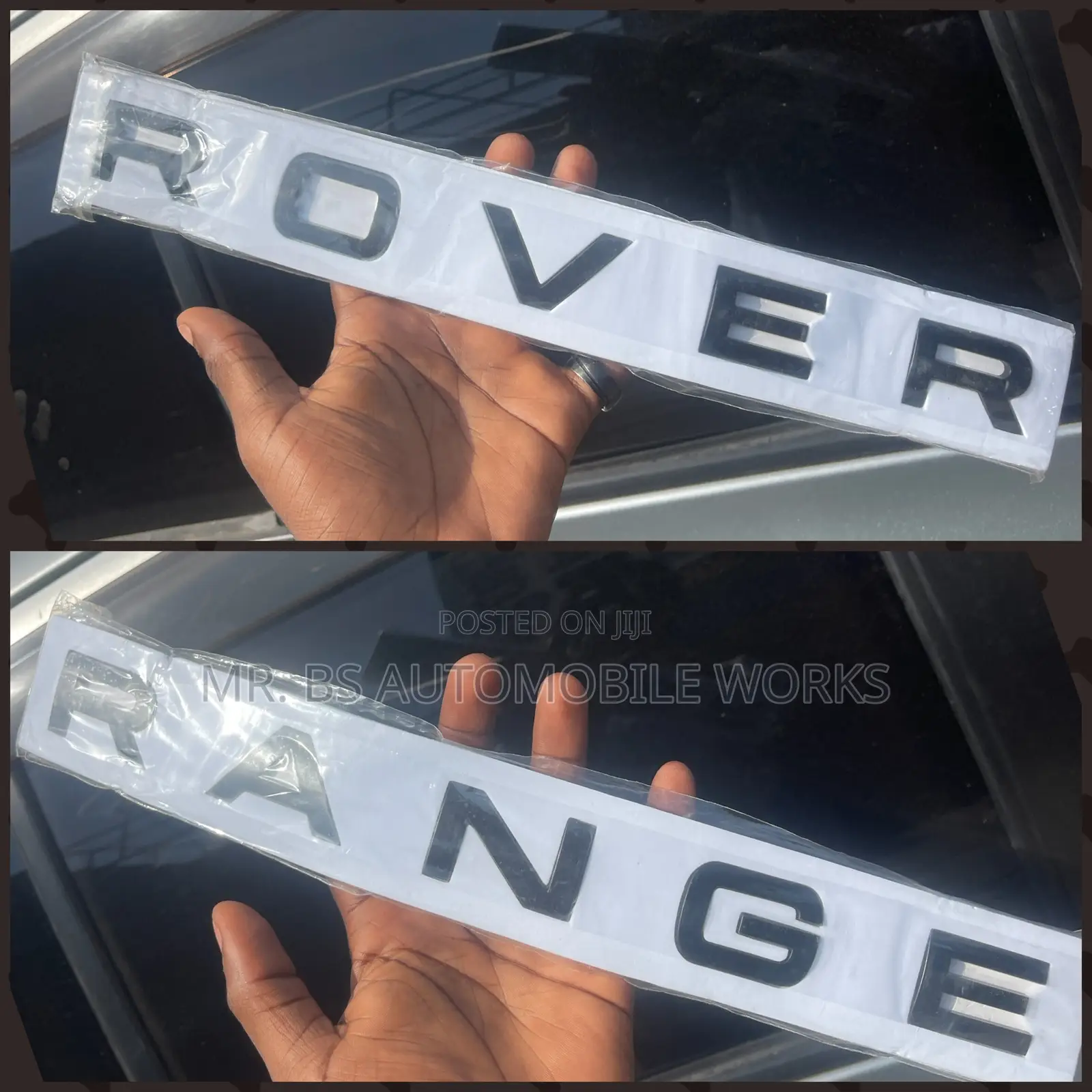 Range Rover Incription (Words) Black