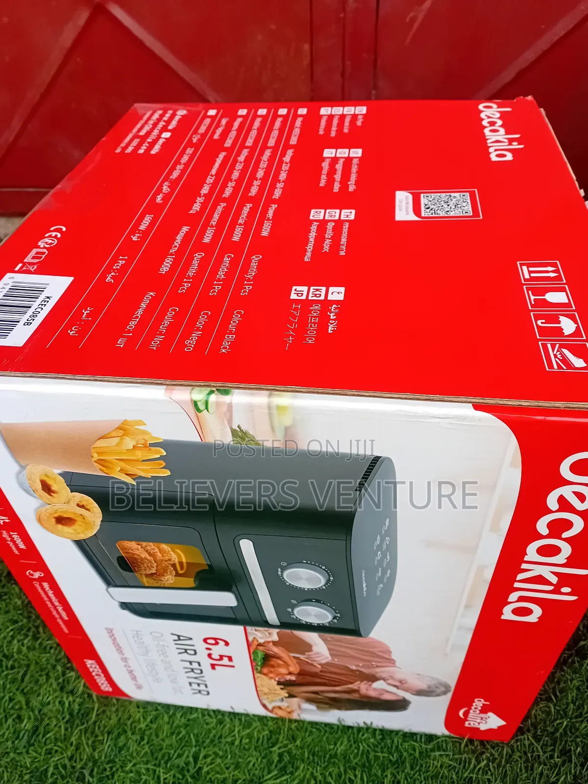 Eco Friendly Air Fryer 1600w Power Air Fryer Decakila