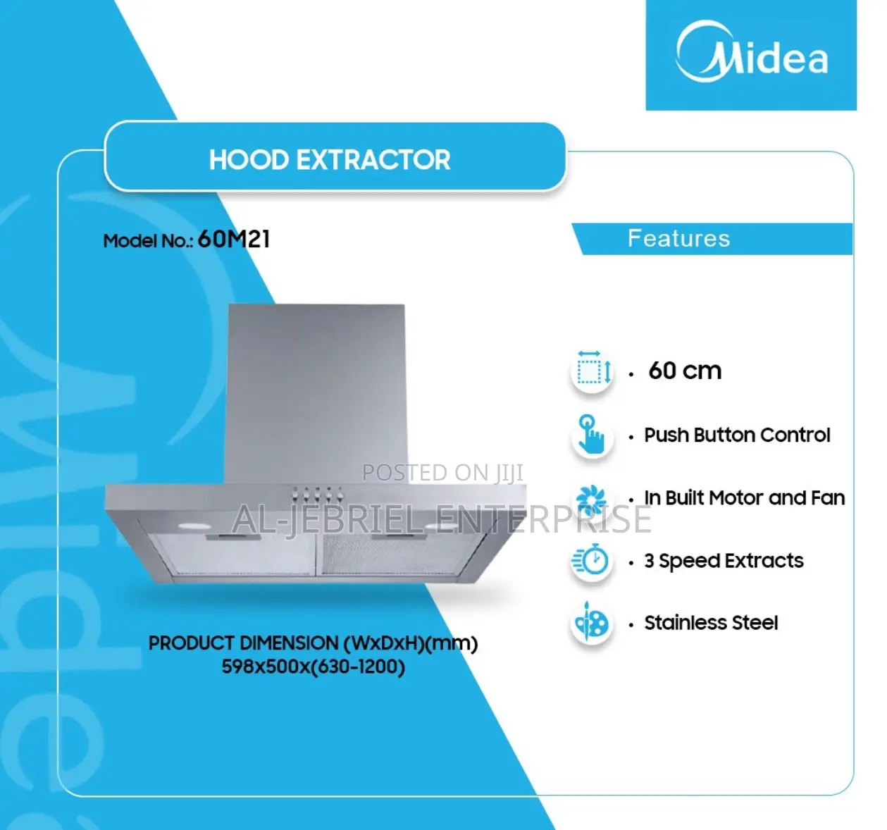 Midea Heat Extractor 60cm (60m21)