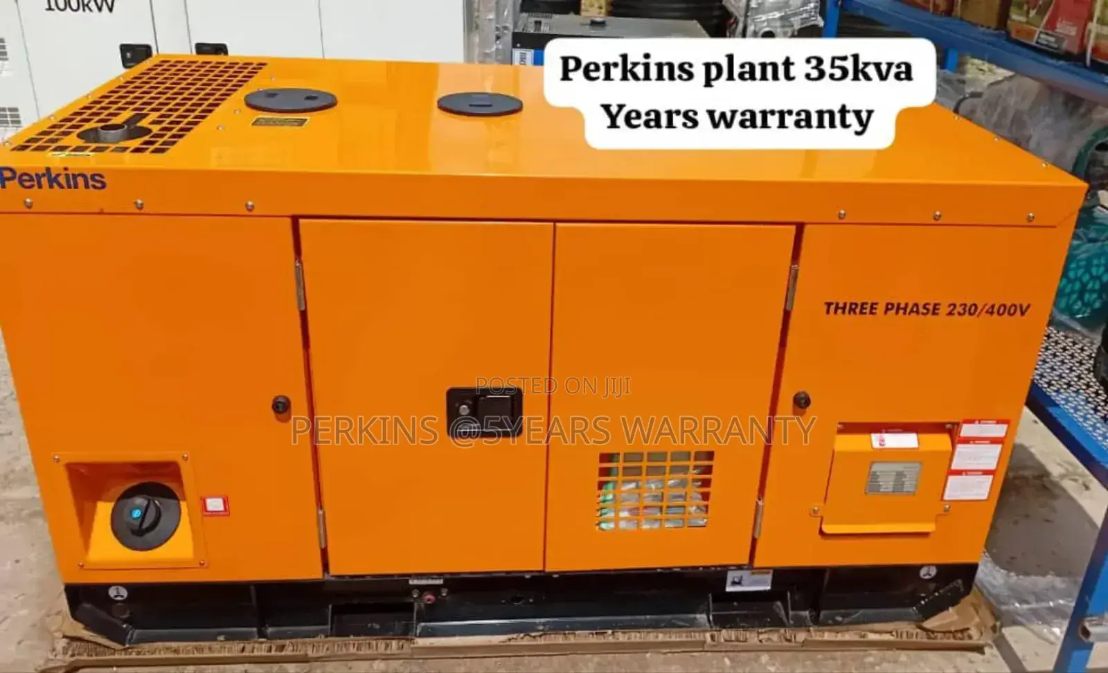 Large Fuel Tank Perkins 35kva 3phase Diesel Generator 35kva