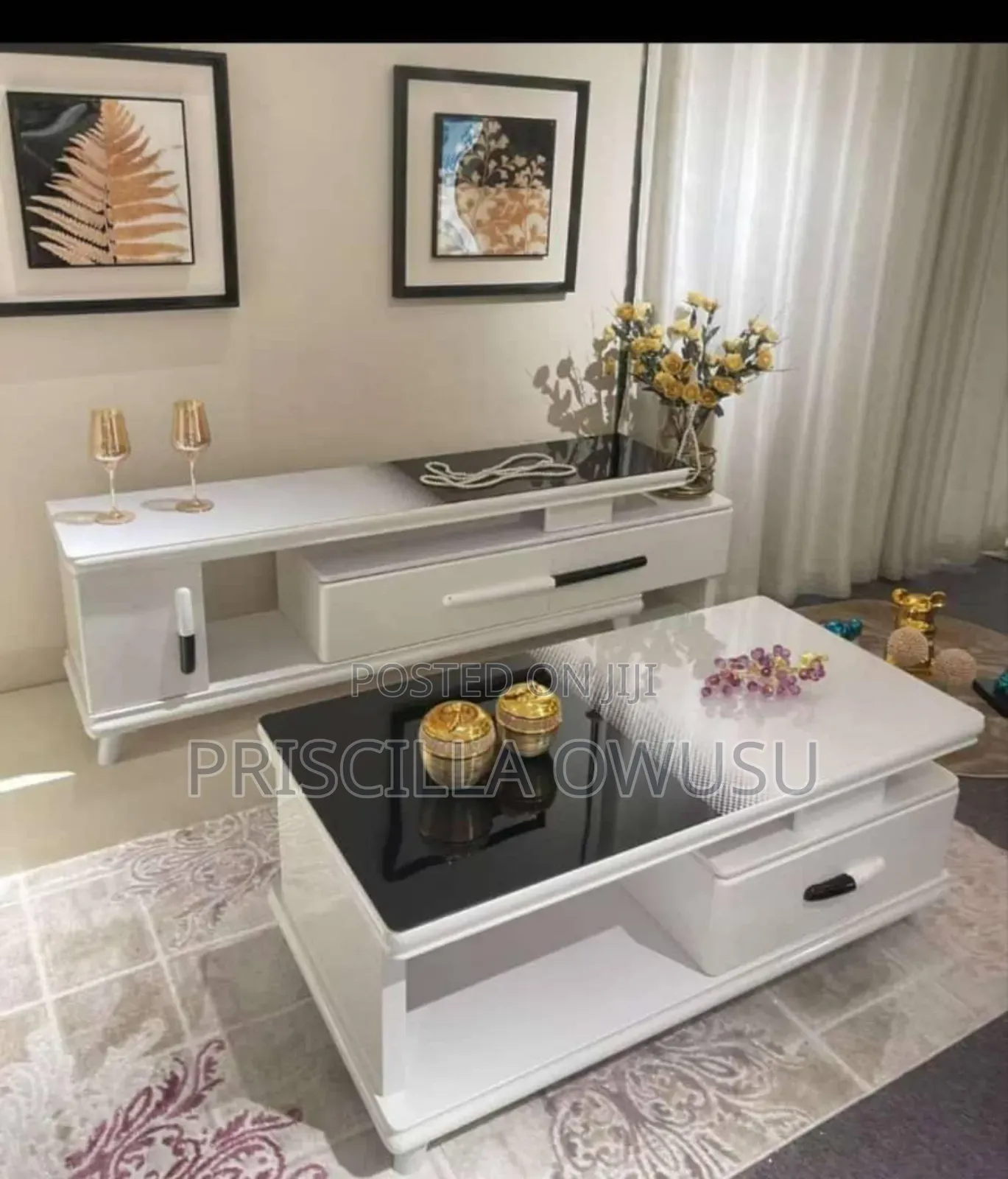 Tv Stand Center Table Set