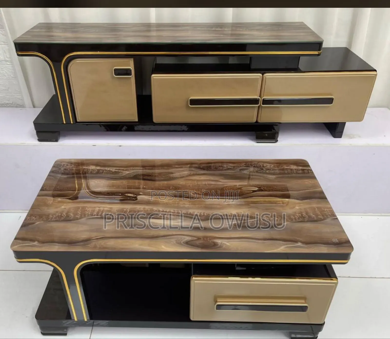 Tv Stand Center Table Set