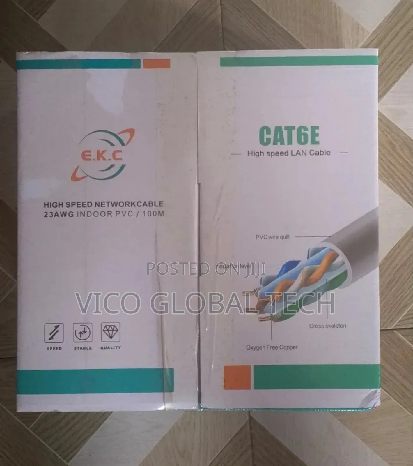 E.K.C Cat6 High-Speed Lan Cable 100m