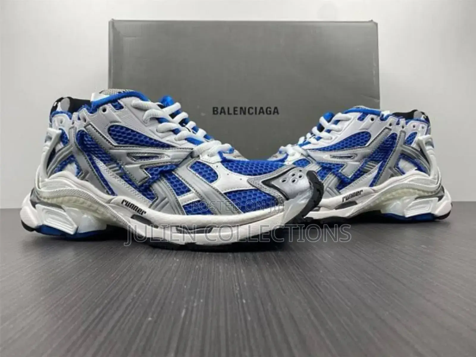 Balenciaga Runner Blue and White