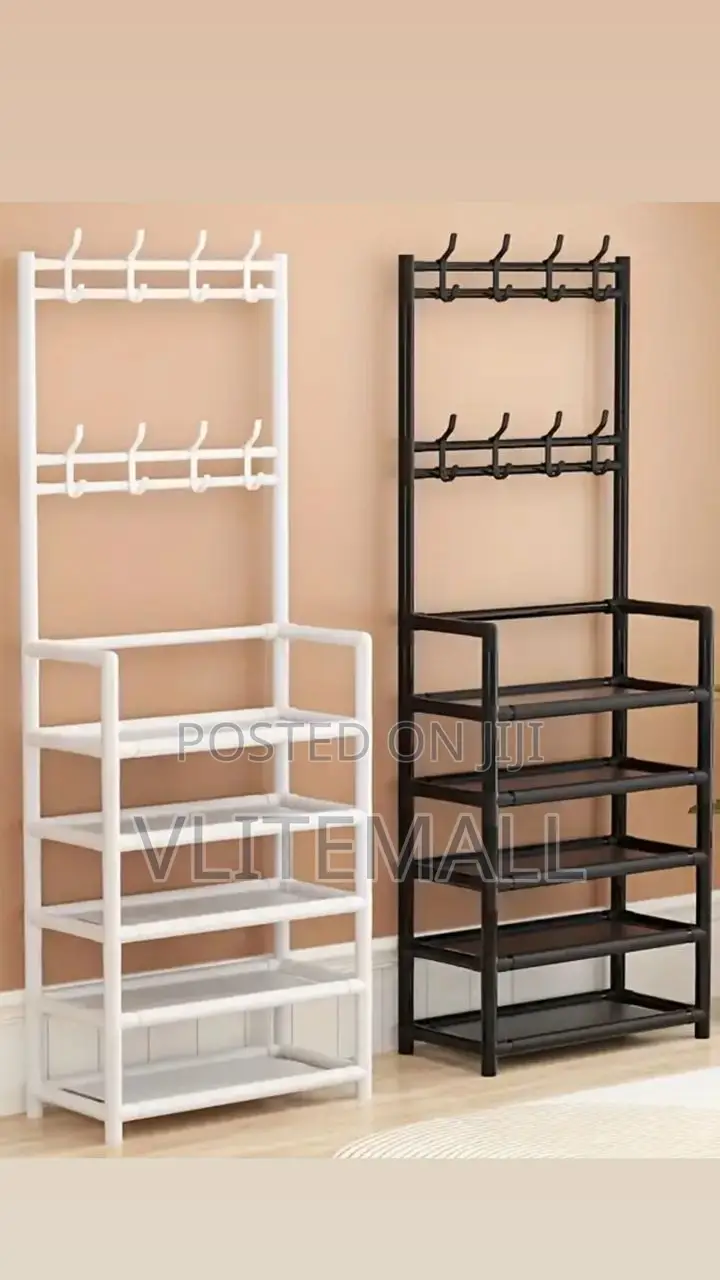 Five Layer Shoe And Coat Rack