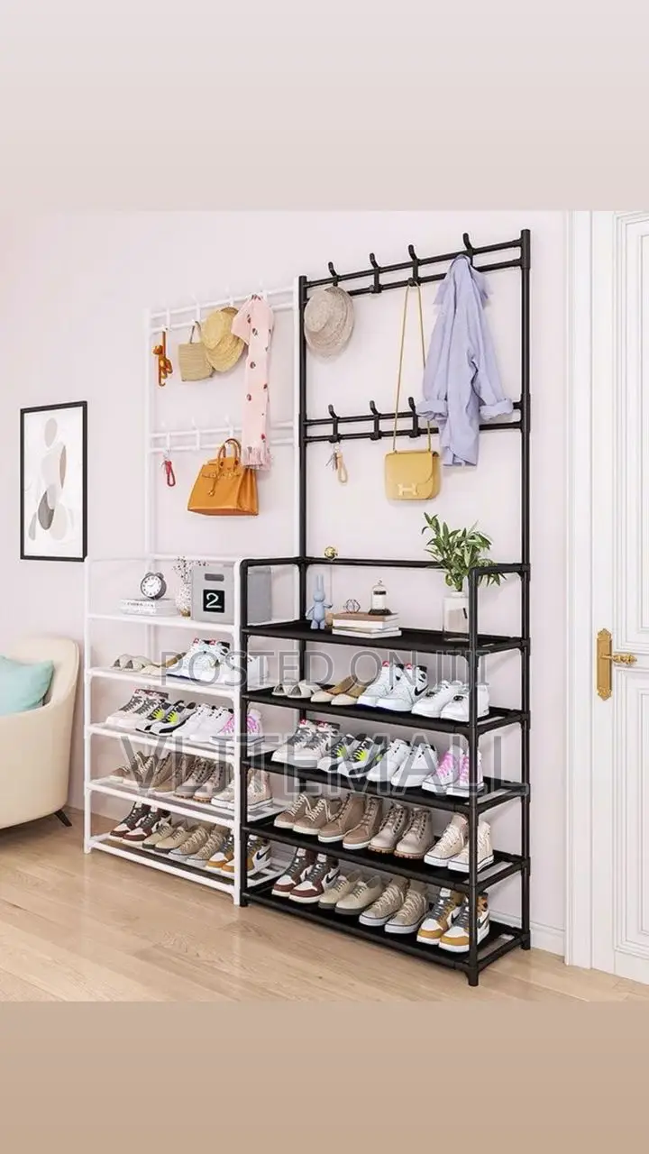 Five Layer Shoe And Coat Rack