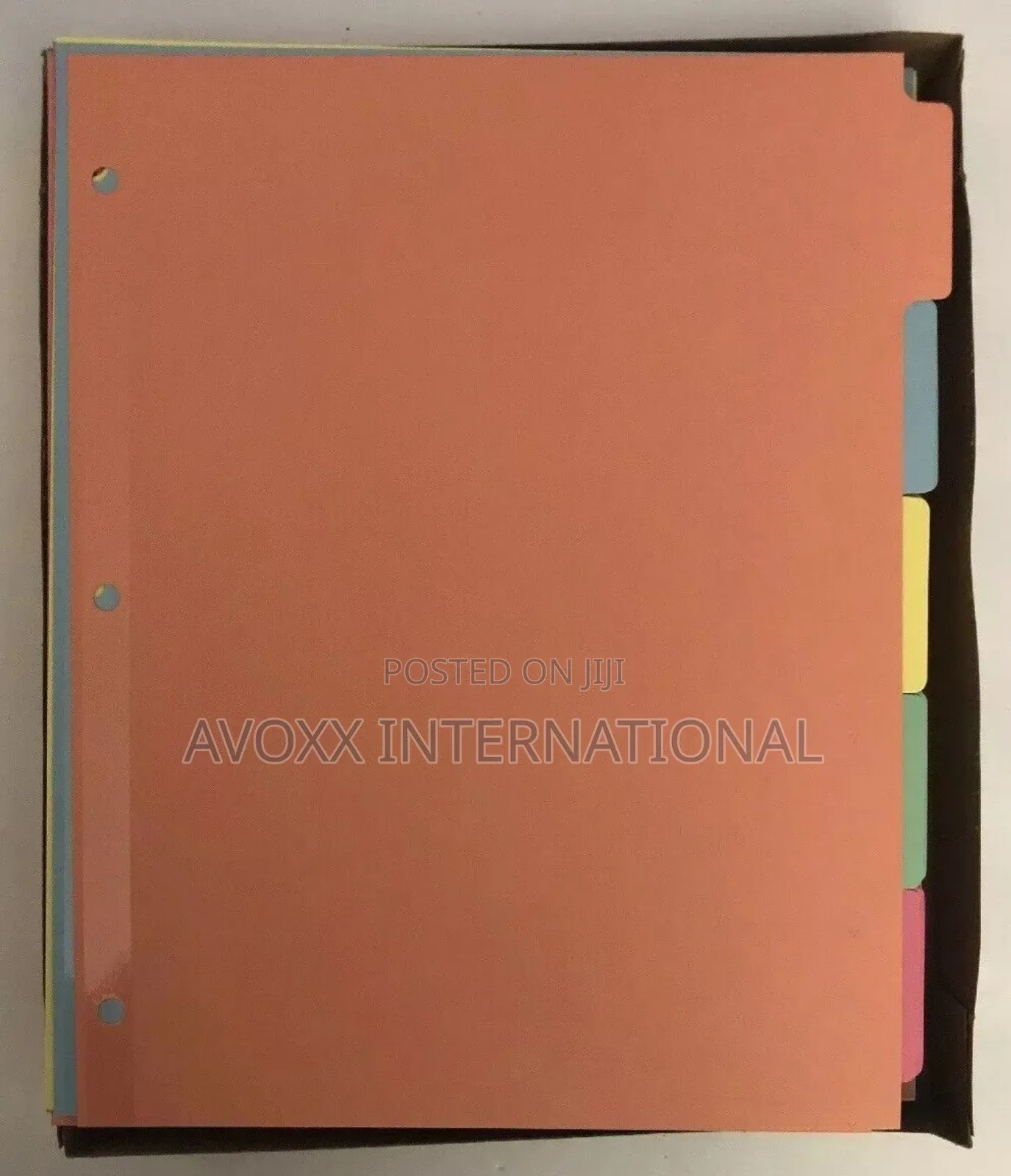 Avery Write-on Plain 5 Tab Assort Dividers for Ring Binder.