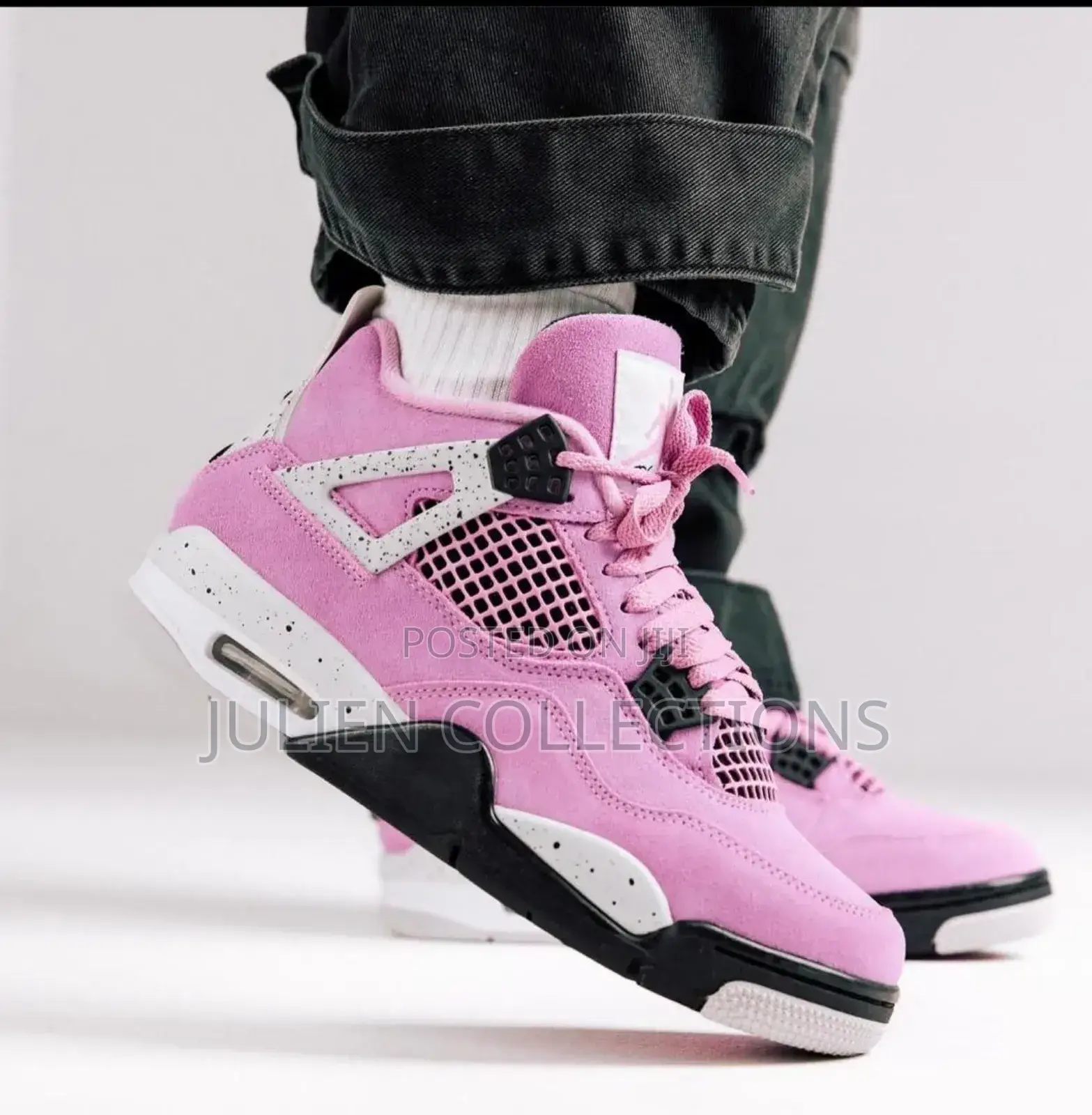 Jordan Retro 4 Pick White and Black