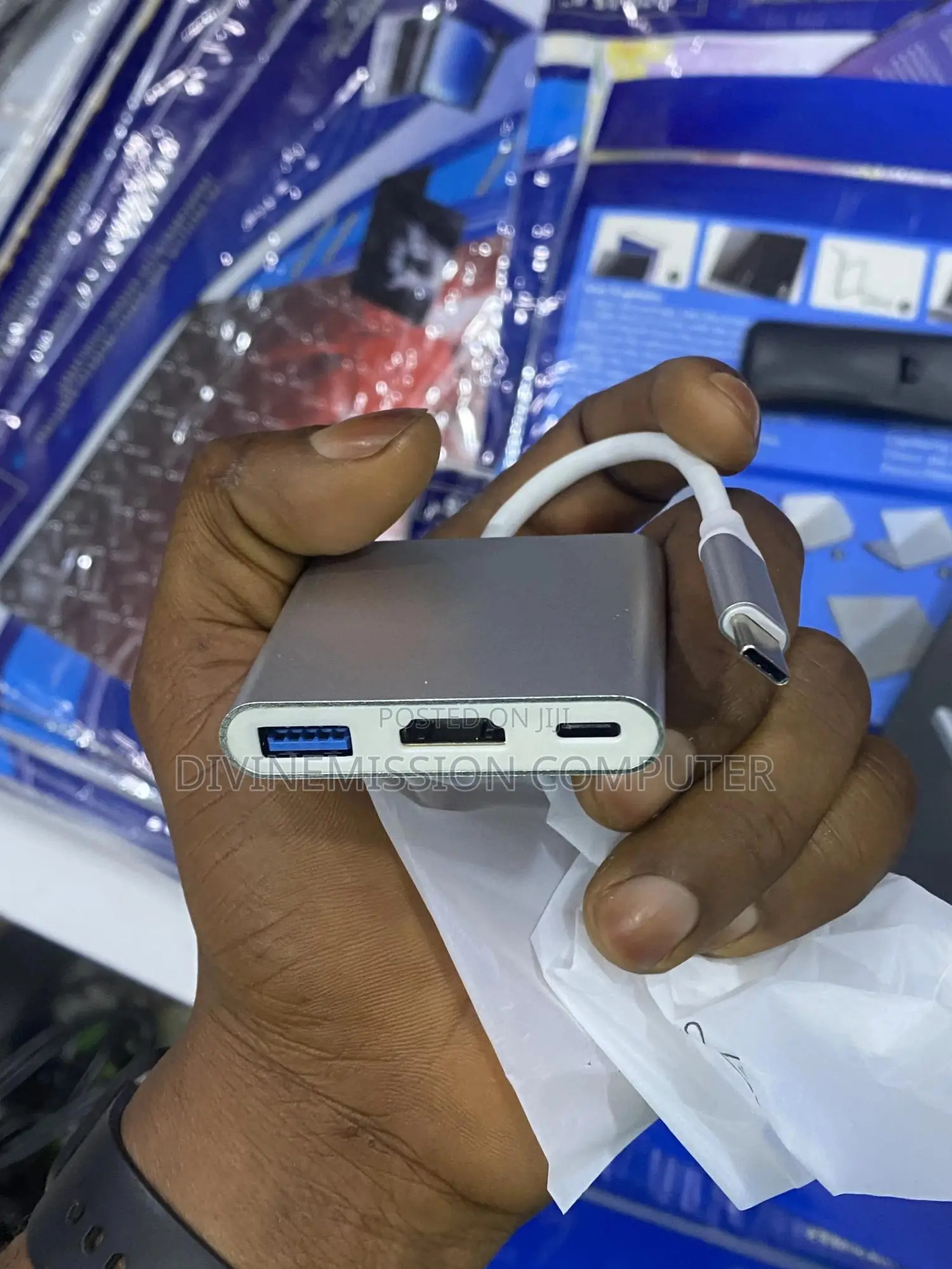 Type C to HDTV 3 in 1 Adapter