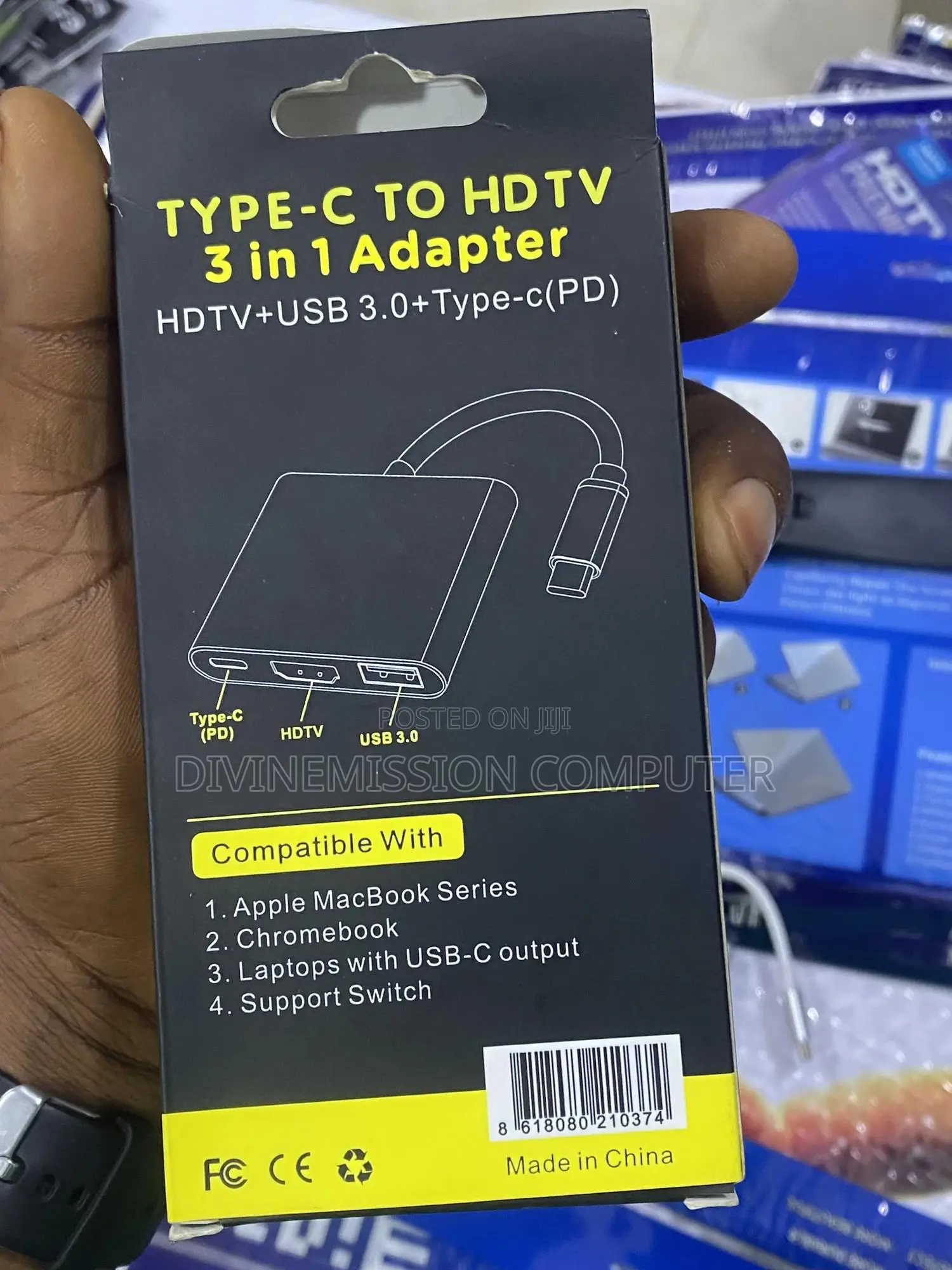 Type C to HDTV 3 in 1 Adapter