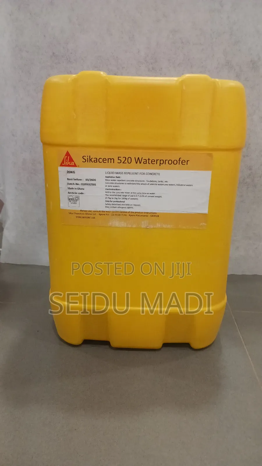Sikacem 520 .Liquid Waterproof Admixture .