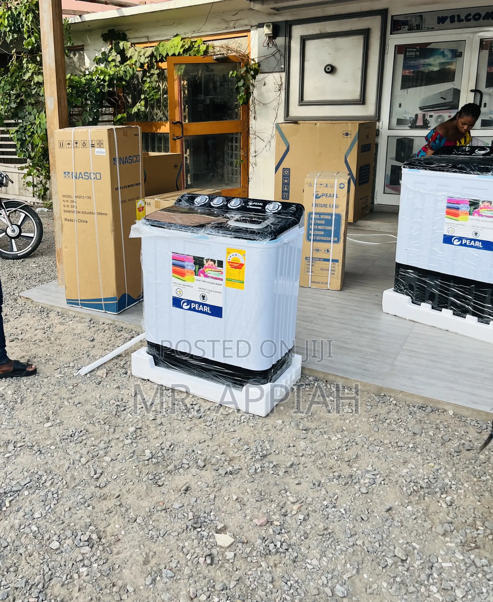 Wind Jet Dry Twin Tub Pearl 10kg Washing Machine.