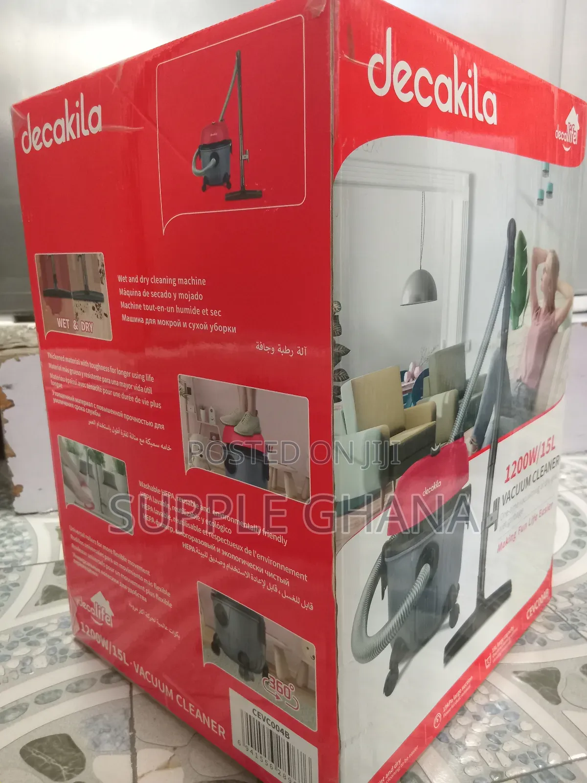 One-Time Decakila 15l Vacuum Cleaner Energetic Machine